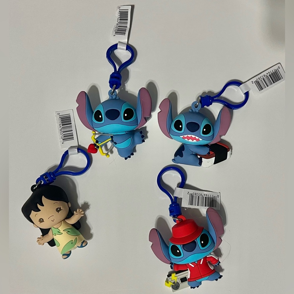 4 Lilo & Stitch Bag Clips!!- Mystery But Not Mystery!!